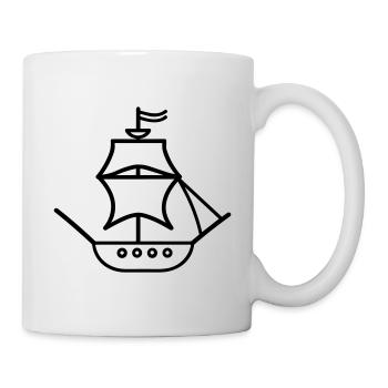 Pirate ship - Mug - white - Right