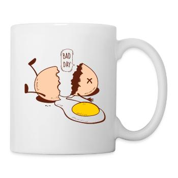 Egg and bad day - Mug - white - Right