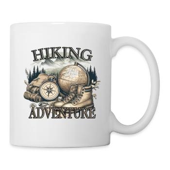 Wandern Bergsteigen Outdoor Abenteuer - Tasse - Weiß - Rechts