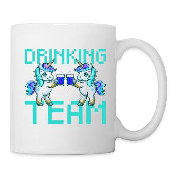 Unicorn Drinking Team Beer Party - Mug blanc - blanc - Droite