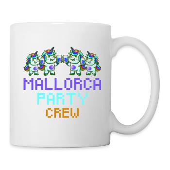 Unicorn Mallorca Party Crew Funny - Mug - white - Right