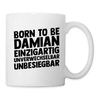Vorname Damian - Tasse - Weiß - Rechts