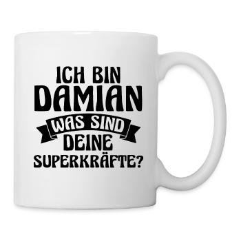 Vorname Damian - Tasse - Weiß - Rechts