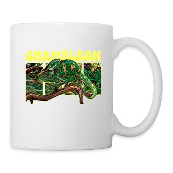 Chamäleon - Tasse - Weiß - Rechts