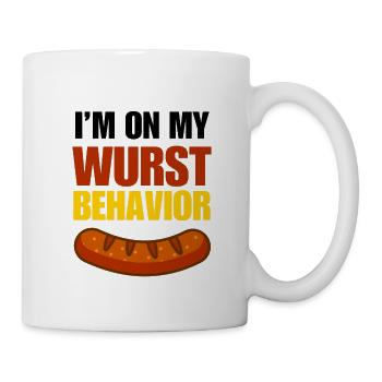 Wurst Behaviour 2 - Tasse - Weiß - Rechts