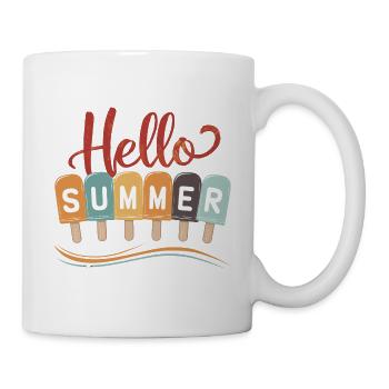 Eiswaffeln Sommerspaß für einen Eis Fan - Tasse - Weiß - Rechts