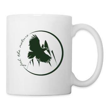 feel the nature - Adler - Tasse - Weiß - Rechts