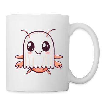 Hummer Krebs Halloween Lustig Geist - Tasse - Weiß - Rechts