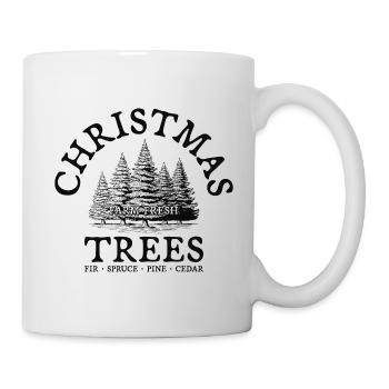 ChristmasTrees Farm Fresh Weihnachtsbäume - Tasse - Weiß - Rechts