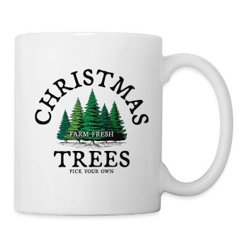 ChristmasTrees Farm Fresh Weihnachtsbäume - Tasse - Weiß - Rechts