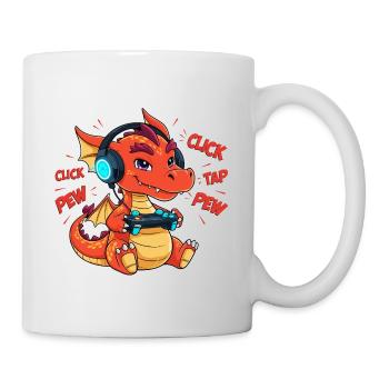 Gaming Dragon Gamer Kids Video Games - Mug - white - Right