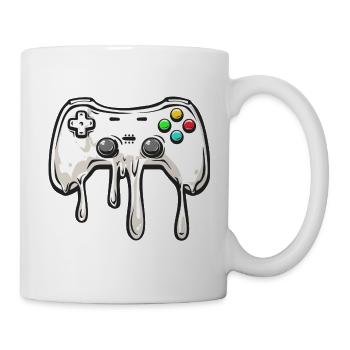 Melting gamepad, video game controller - Mug - white - Right