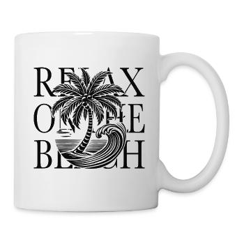 Sunset Summer Beach Relaxing by the Sea - Mug - white - Right