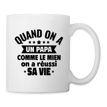 Un papa comme le mien, c’est du bonheur - Mug blanc - blanc - Droite