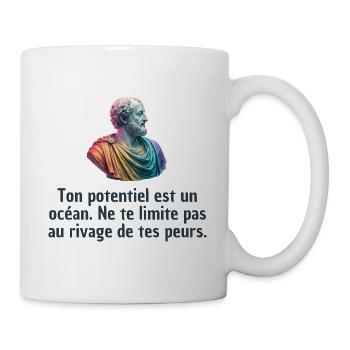 T-shirts Stoïcisme : L'inspiration à portée de soi - Mug blanc - blanc - Droite
