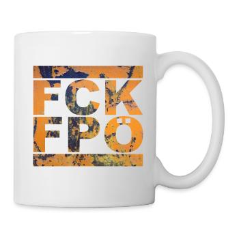 FCK FPÖ - Montrer l’exemple contre la droite (vintage) - Mug blanc - blanc - Droite