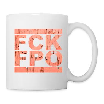 FCK FPÖ - Montrer l’exemple contre la droite - Mug blanc - blanc - Droite