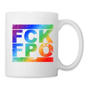 FCK FPÖ - Montrer l’exemple contre la droite - Mug blanc - blanc - Droite