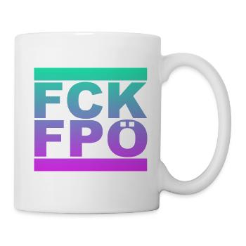FCK FPÖ - Montrer l’exemple contre la droite - Mug blanc - blanc - Droite