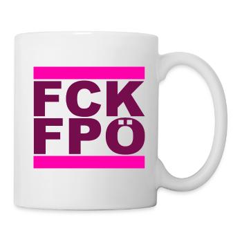 FCK FPÖ - Montrer l’exemple contre la droite - Mug blanc - blanc - Droite