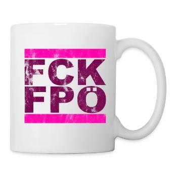 FCK FPÖ - Montrer l’exemple contre la droite - Mug blanc - blanc - Droite