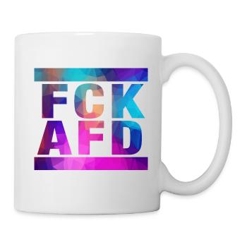 FCK AFD - Montrer l’exemple contre la droite, contre les nazis - Mug blanc - blanc - Droite
