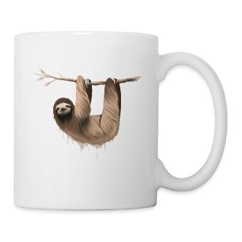 Faultier - Tasse - Weiß - Rechts