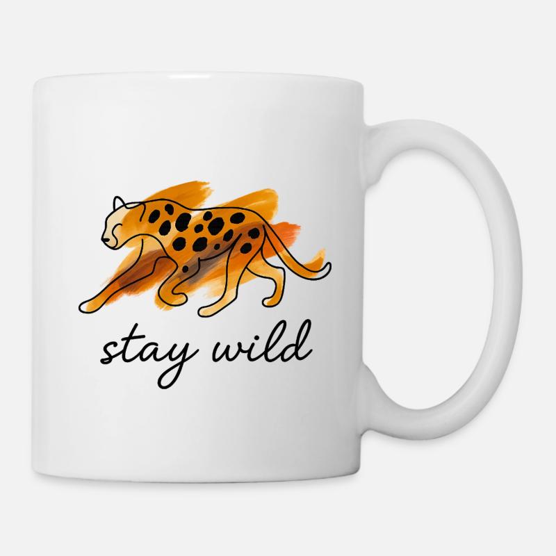 🐆 Stay Wild 🐆 - Tasse - Weiß
