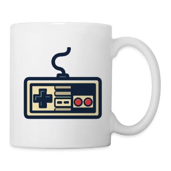 Conception de manette de jeu rétro - Mug blanc - blanc - Droite