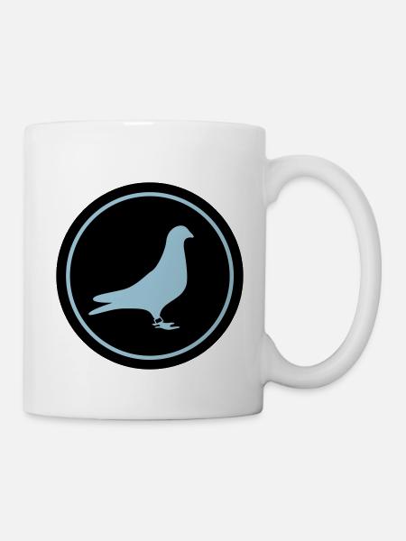 Racing pigeon - Mug - white