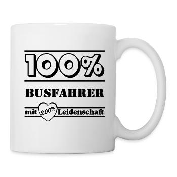 Busfahrer Bus Omnibus Kraftfahrer Schulbus (25) - Tasse - Weiß - Rechts