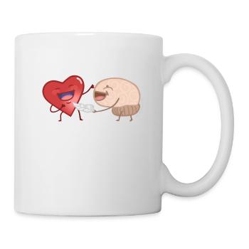 Cœur et l' - Mug blanc - blanc - Droite