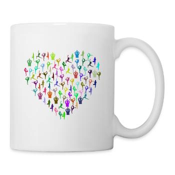 YOGA POSITIVE COLLECTION LIFE - Mug blanc - blanc - Droite