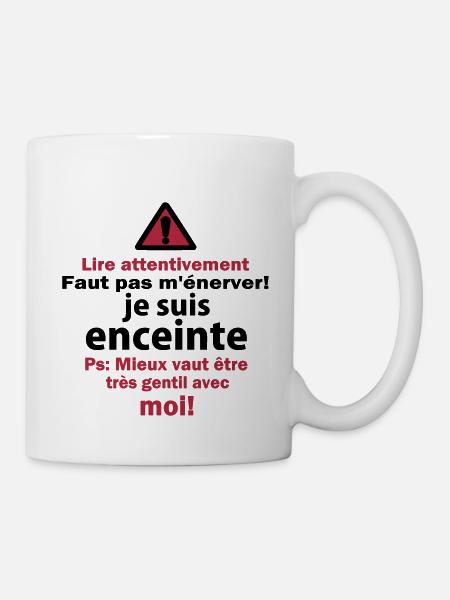Faut pas m'énerver! - Mug blanc - blanc