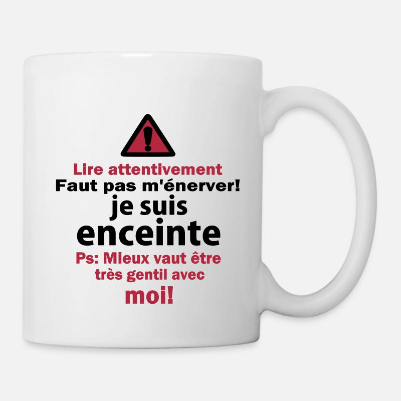 Faut pas m'énerver! - Mug blanc - blanc