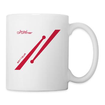Drumstick Design Batteur - Mug blanc - blanc - Droite