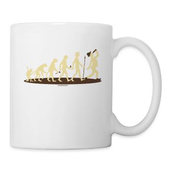 FUN - Evolution Bayer Bier - Geschenk - Bestseller - Tasse - Weiß - Rechts