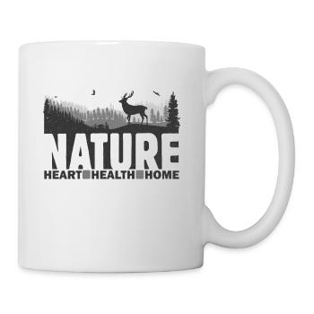 Nature Coeur Santé Accueil - Mug blanc - blanc - Droite