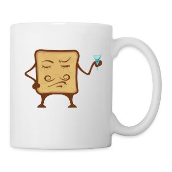 Let's toast - Mug blanc - blanc - Droite