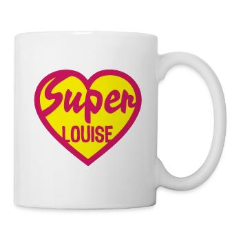 heart heart super louise - Mug - white - Right