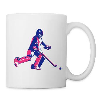 Feldhockey Torwart - Tasse - Weiß - Rechts