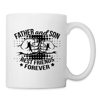 Father And Son Best Friends - Tasse - Weiß - Rechts