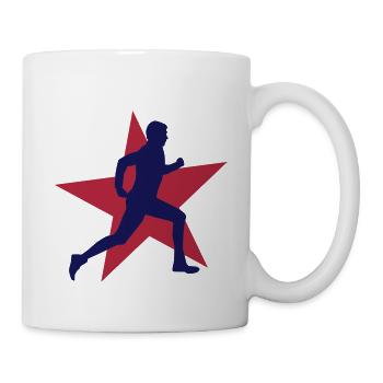 running male ii with star 2c - Mug blanc - blanc - Droite