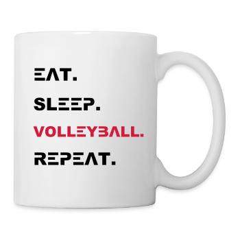 Sport Eat Sleep Volleyball Repeat - Mug - white - Right