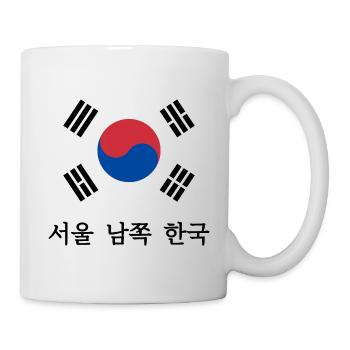 Drapeau coréen - Mug blanc - blanc - Droite