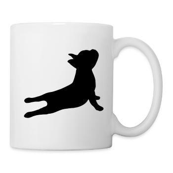 Bouledogue Français 1- Yoga Bouledogue Français - Mug blanc - blanc - Droite