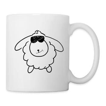 Cool Schaf Geschenkidee - Tasse - Weiß - Rechts