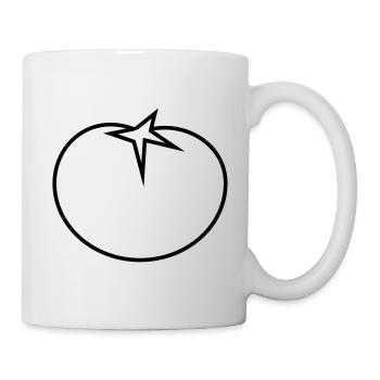 Tomate - Tasse - Weiß - Rechts