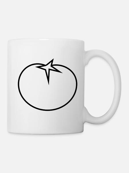 Tomate - Tasse - Weiß