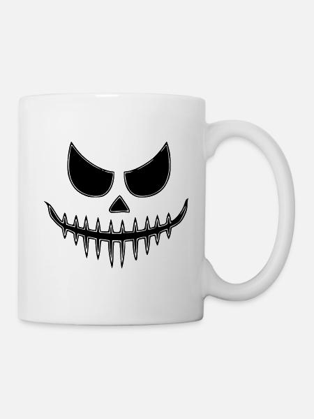 Monster Face - Tasse - Weiß